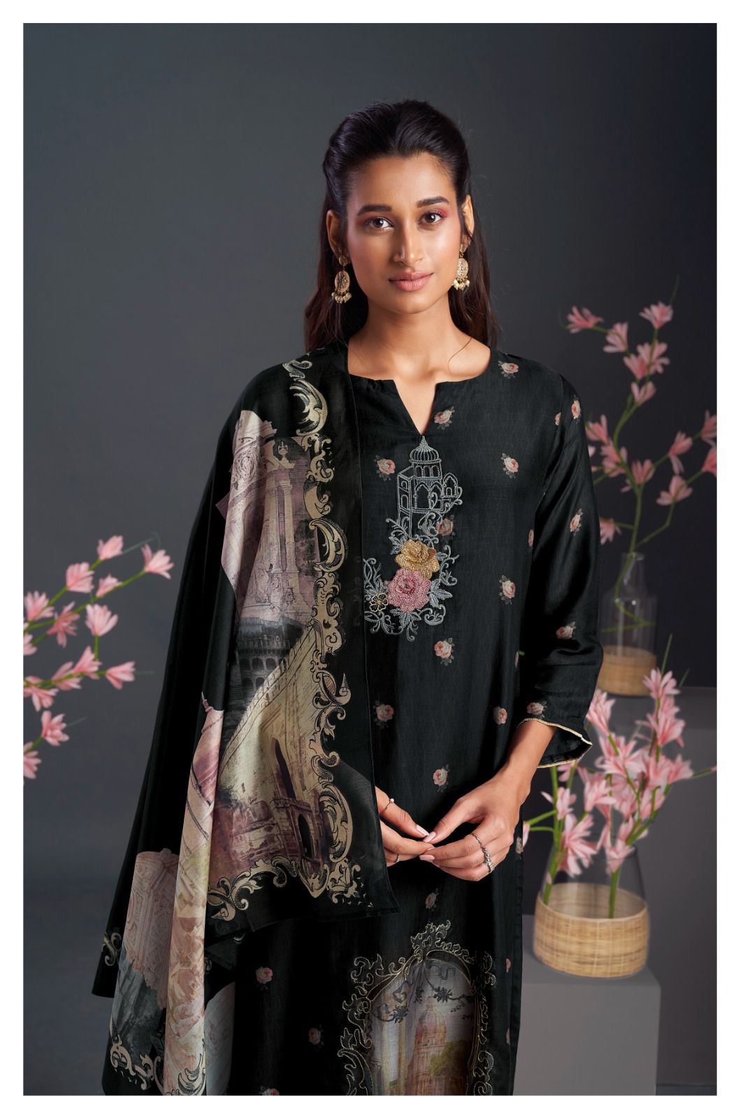 Shayla 1918 By Ganga Heavy Printed Suits Catalog